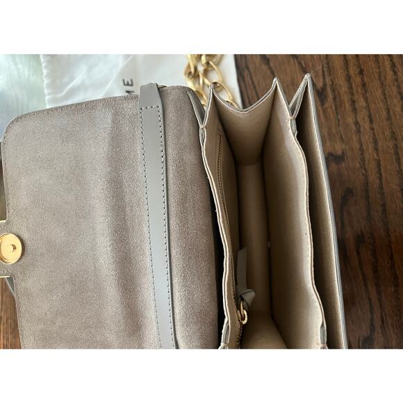 Frame Le Signature Mini Leather Crossbody Bag Taupe - Picture 10 of 10
